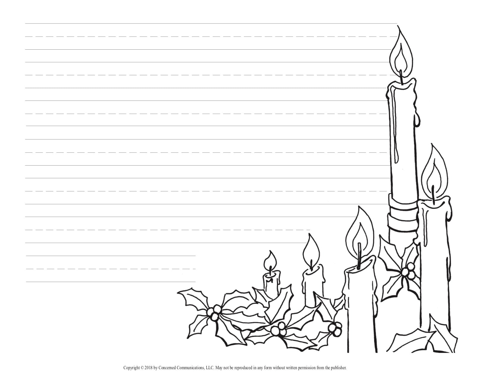 Handwriting Manuscript Border Sheets