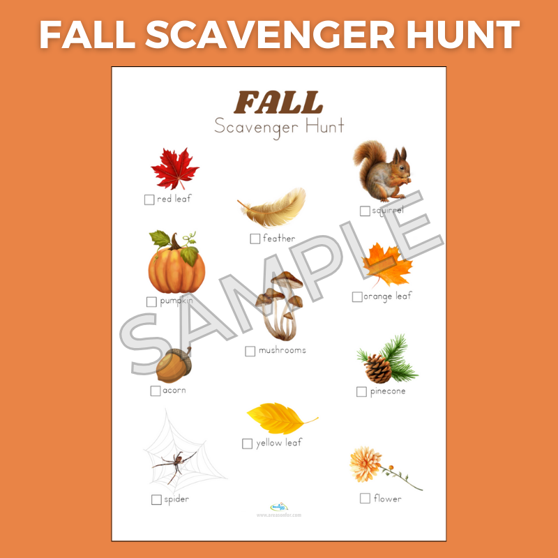 Fall Scavenger Hunt Printable