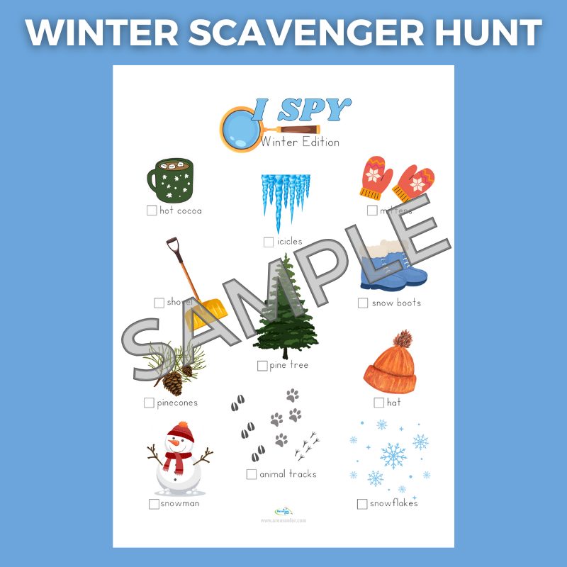 FREE Winter Scavenger Hunt Printable