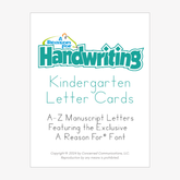 Handwriting Alphabet Letter Cards